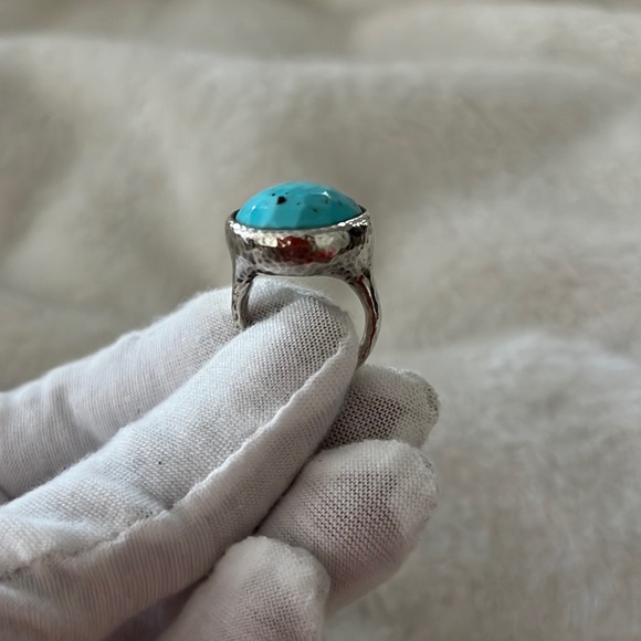 Ippolita turquoise/ silver earrings and ring - Picture 3 of 6